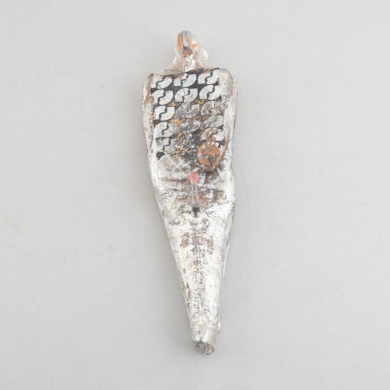 Bertil Vallien, a unique glass sculpture, "Idol", Kosta Boda, Sweden.