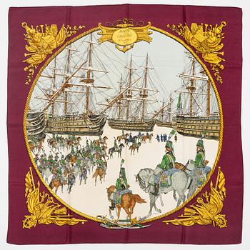 Hermès, scarf, "Marine et Cavalerie".