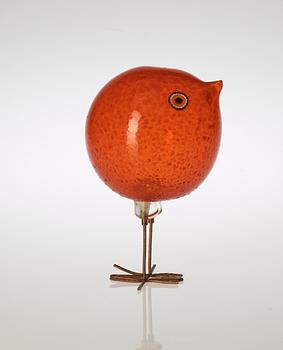 A Peter Pelzel 'Pulcino' glass bird, Vistosi, Italy.