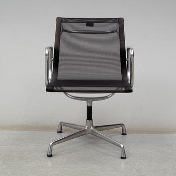 CHARLES & RAY EAMES, a model EA107 desk chair from Vitra.