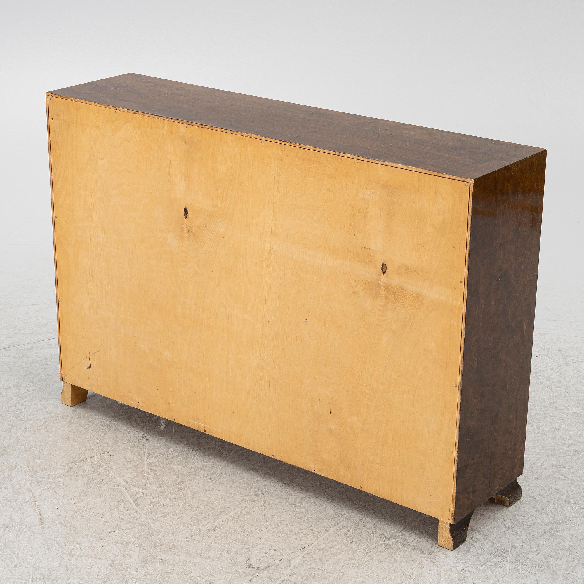 A bookcase with cabinet, 1930s/40s.