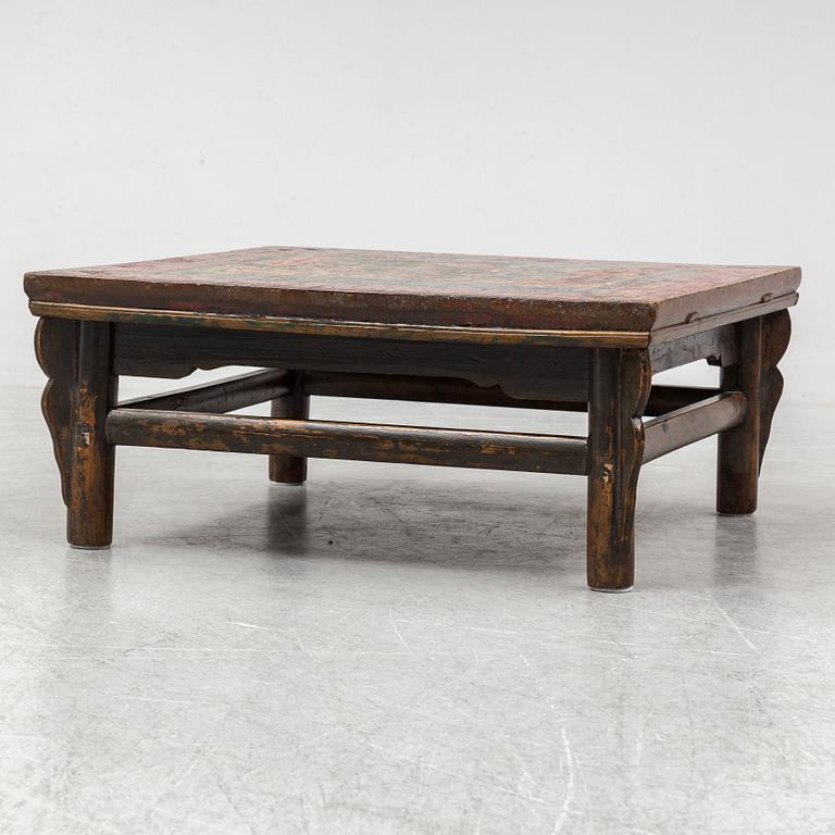 A low Chinese table, 20th century.