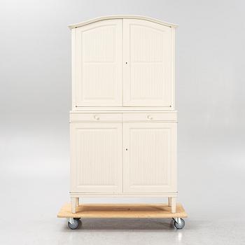 Carl Malmsten, two-part cabinet, "Herrgården", Bodafors, second half of the 20th century.