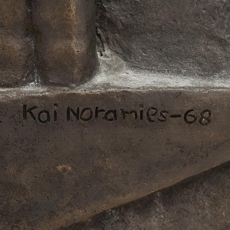 KAI NORAMIES, pronssi, signeerattu ja päivätty 1968.