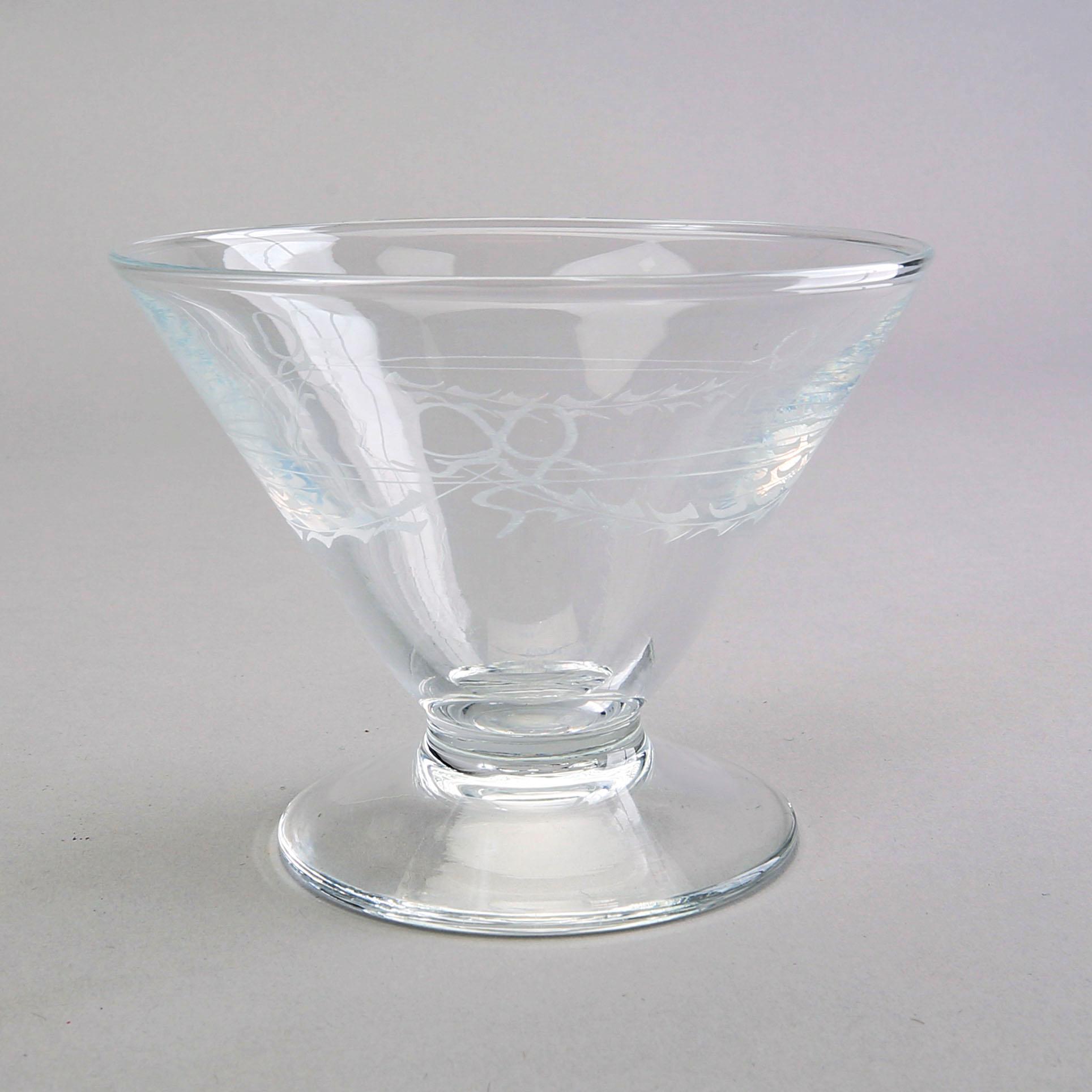 A 66 pcs "Antik" glass service from Reijmyre later part of the 20th century.