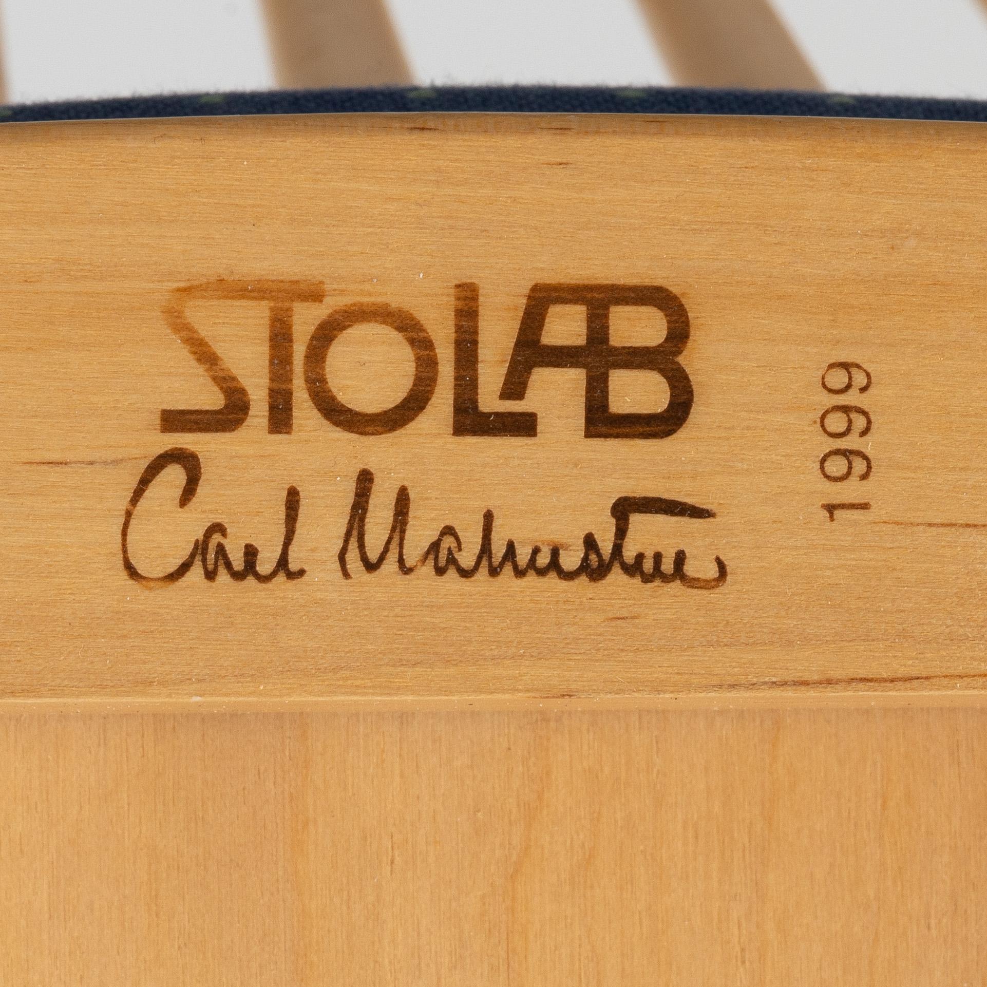 Carl Malmsten, matbord med 4 stol."Vardags", Stolab, 1999.