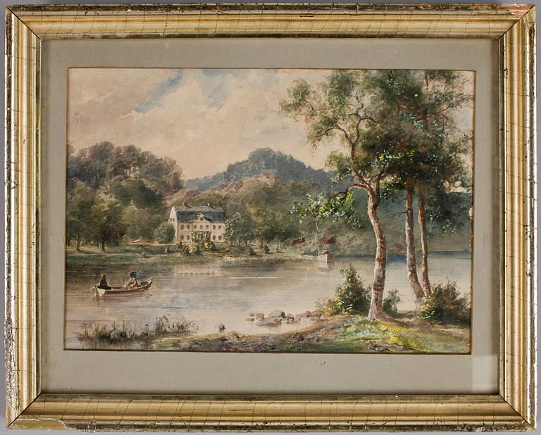 ALBERT THEODOR GELLERSTEDT, akvarell, sign.