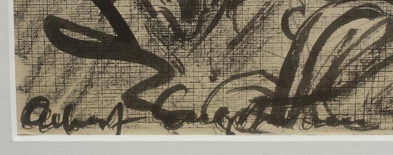 ALBERT ENGSTRÖM, tusch, 2 st, sign.