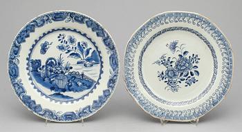 TALLRIKAR, 4 st, porslin, Kina, Qianlong (1736-95).