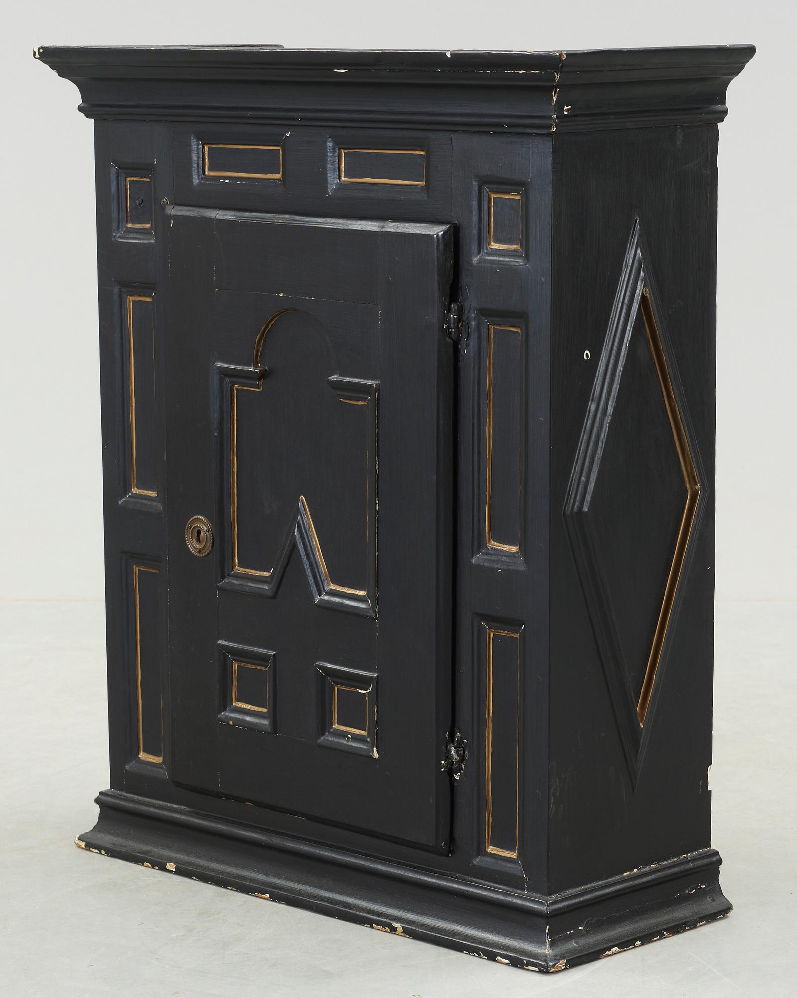 VÄGGSKÅP, barock, 1700-talets mitt.