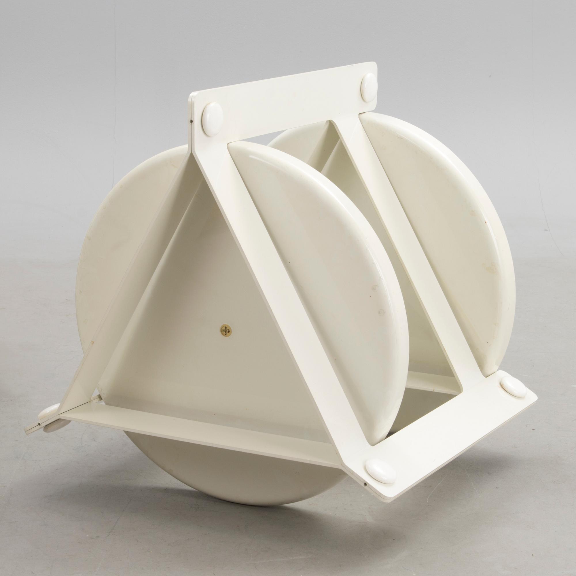 BRICKBORD PÅ HJUL, Luigi Massoni för Guzzini, Italien 1970-tal.