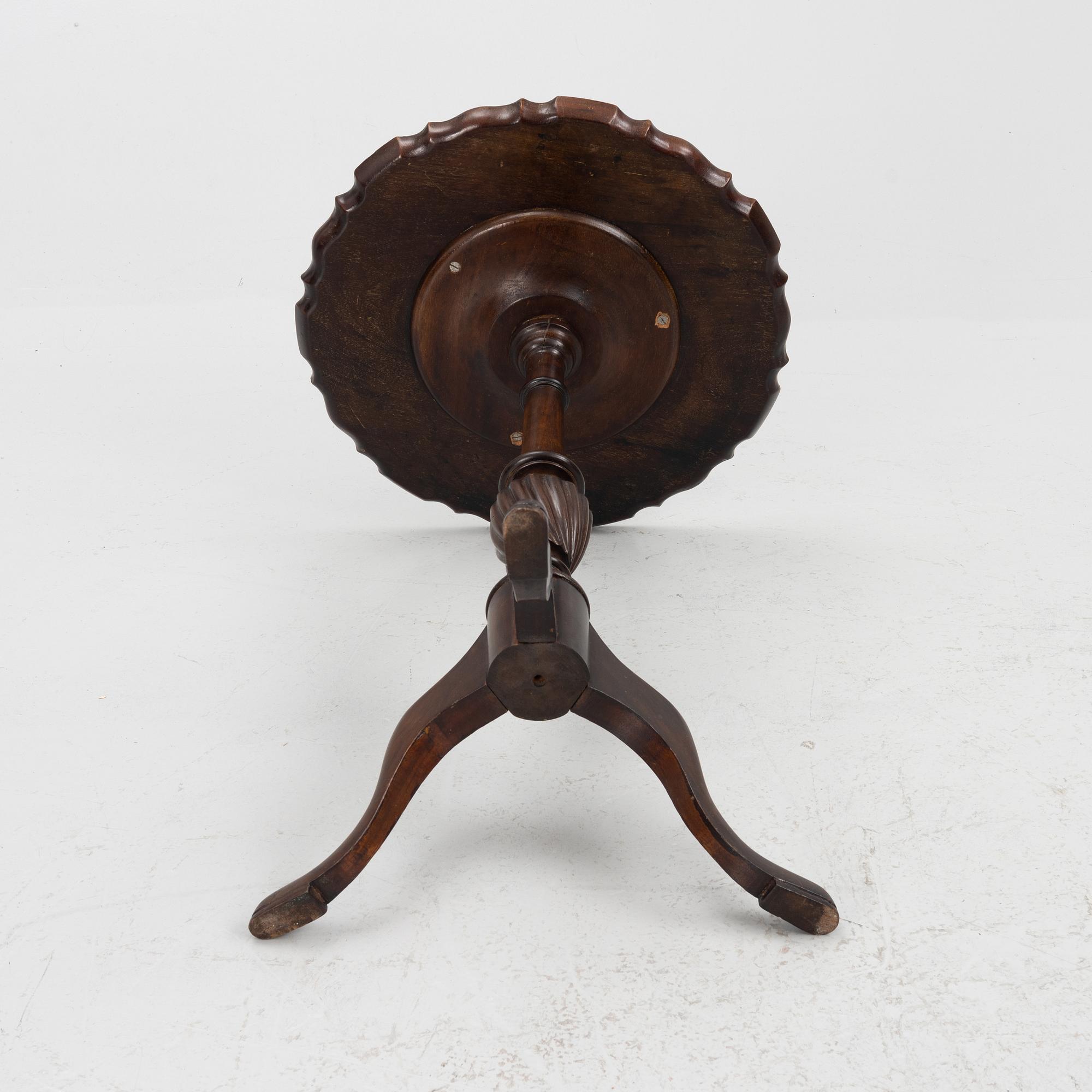 A pie-crust table, England, 19th Century.