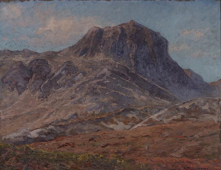 Anshelm Schultzberg, Fjällandskap (Titeln svårtydd).