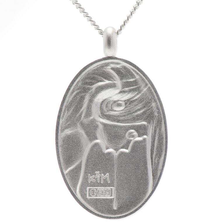 KIM SIMONSSON, RIIPUS, "Sylkevä tyttö - uskalla vain!", hopeaa. Kalevala Koru.