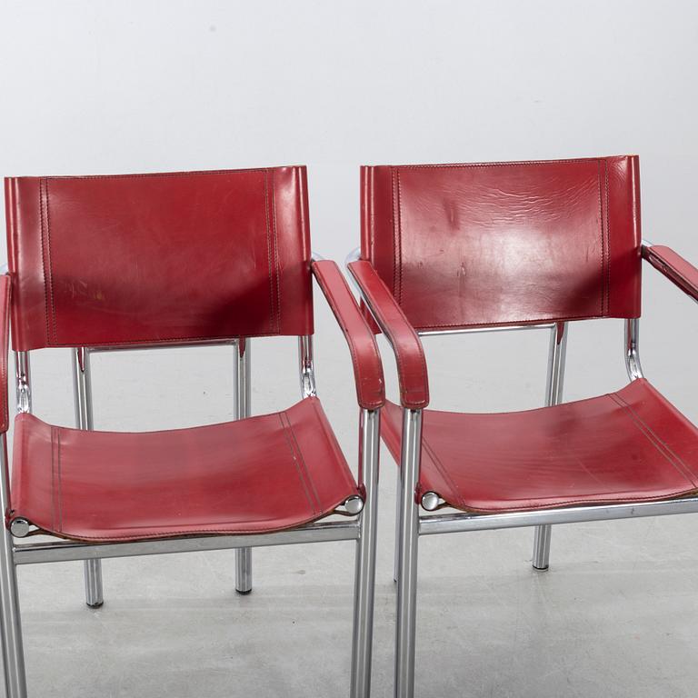 Four CHAIRS, second half of the 20th century, likely Italy.