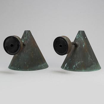 HANS-AGNE JAKOBSSON, a pair of 'Tratten' wall lights, Markaryd.