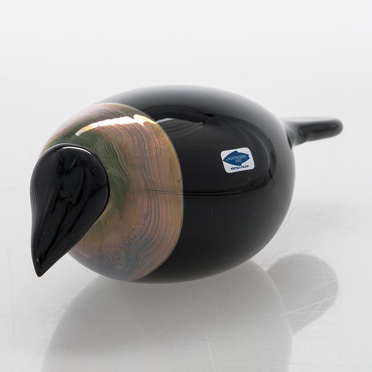 Oiva Toikka, a glass bird, signed Oiva Toikka Nuutajärvi Notsjö.