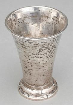 BÄGARE, silver, Carl Fredrik Seseman, Arboga, 1814, vikt ca 84g.