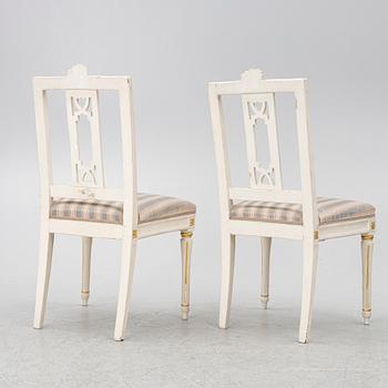 Stolar, ett par, Gustavianska, Lindome, omkring 1800.