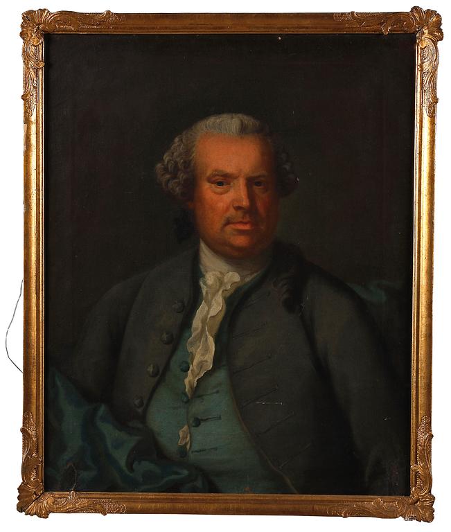 OKÄND KONSTNÄR, olja på duk. 1700-talets mitt.