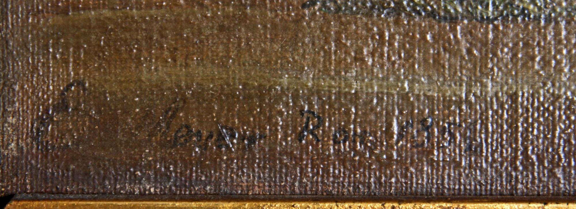 OKÄND KONSTNÄR, olja på duk, bär sign o dat 1856.