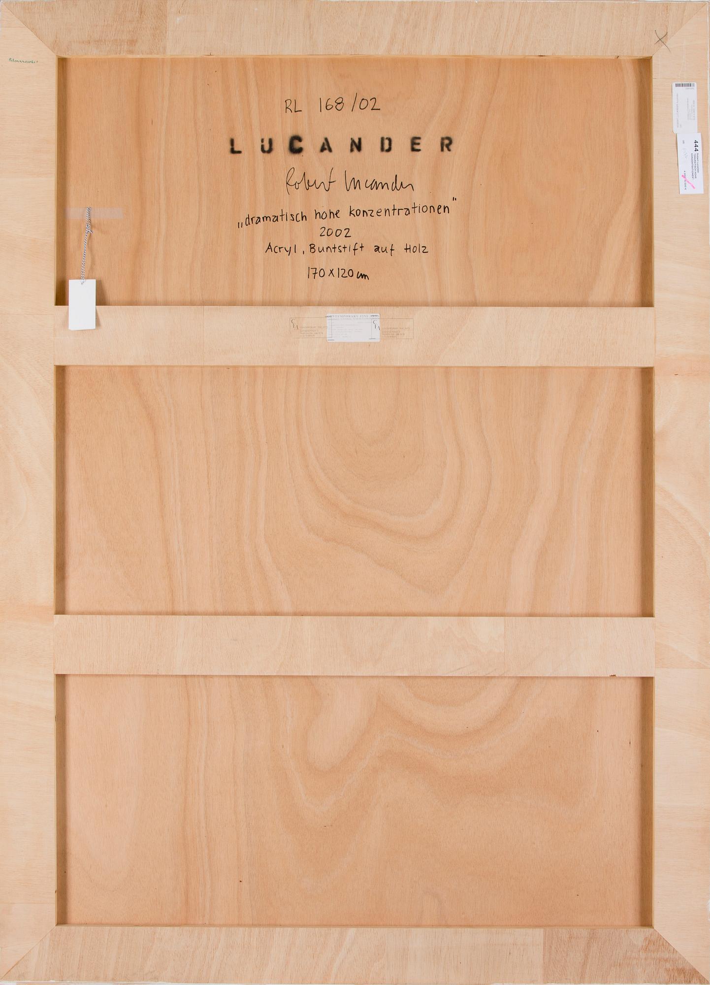 ROBERT LUCANDER, "DRAMATISCH HOHE KONZENTRATIONEN".