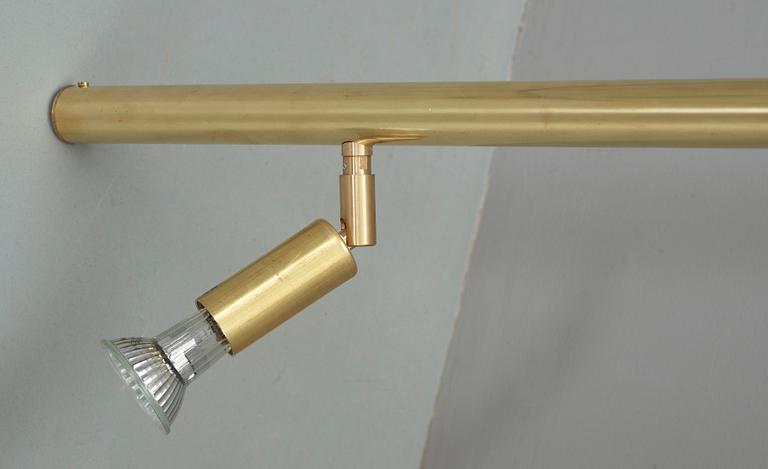 VÄGGLAMPA, mässing, "Star 6", design Jonas Bohlin, Örsjö belysning, inköpt 2014.