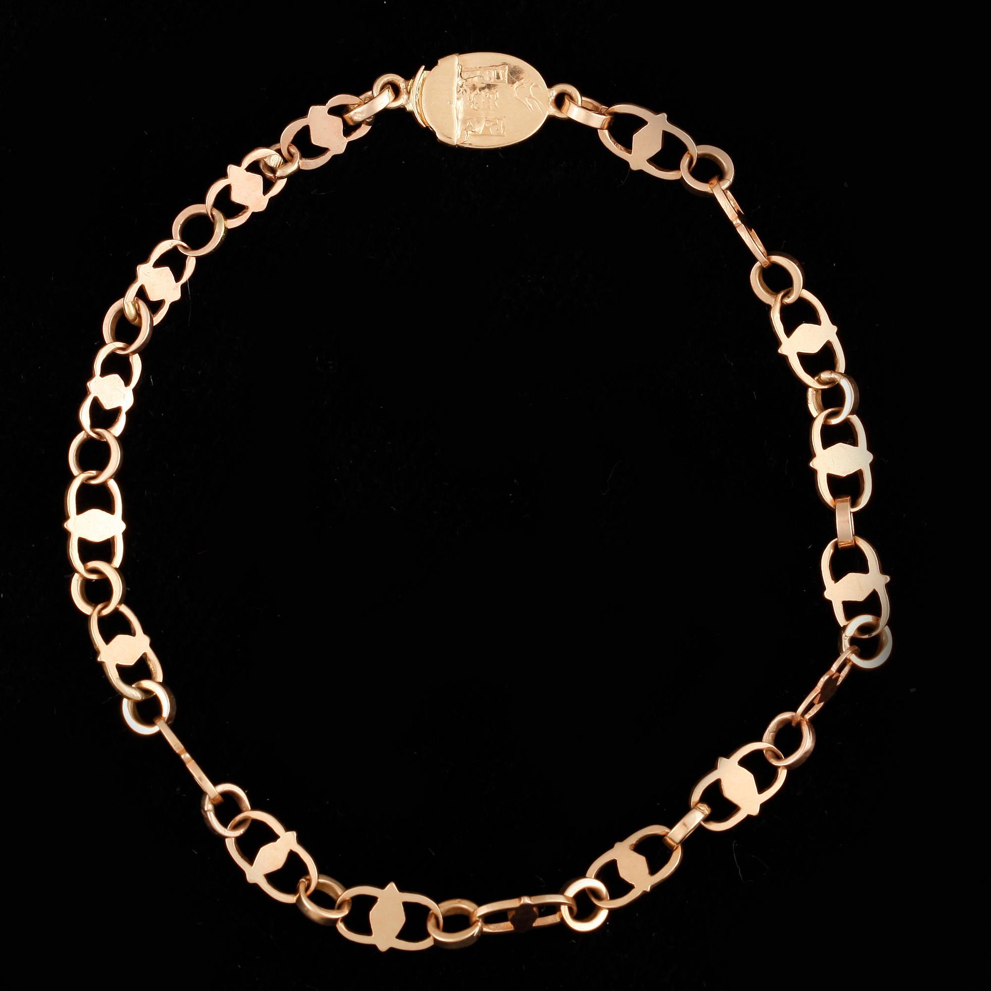 ARMBAND, 18 k guld. Vikt ca 5,3 gram.