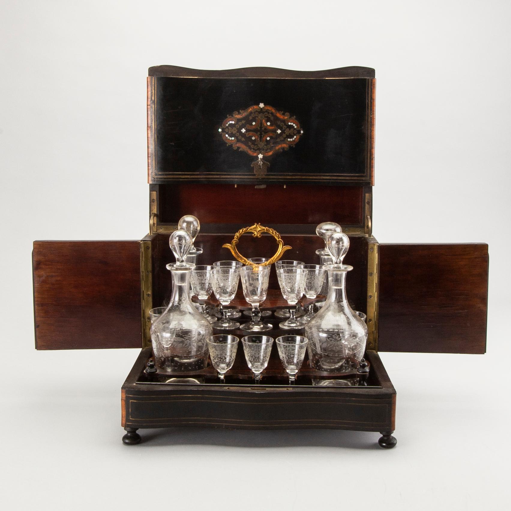 A liqueur cabinet France around 1900.
