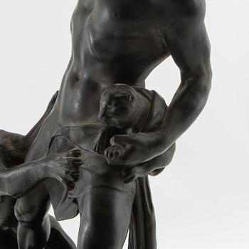 Jens Adolf Jerichau efter skulptur "Panterjägaren".