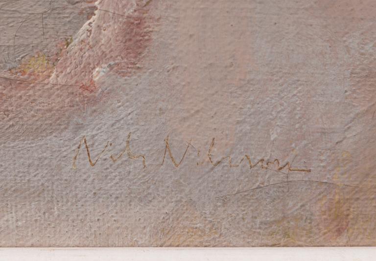 Nils Nilsson, "Stilleben med kanna och äpplen".