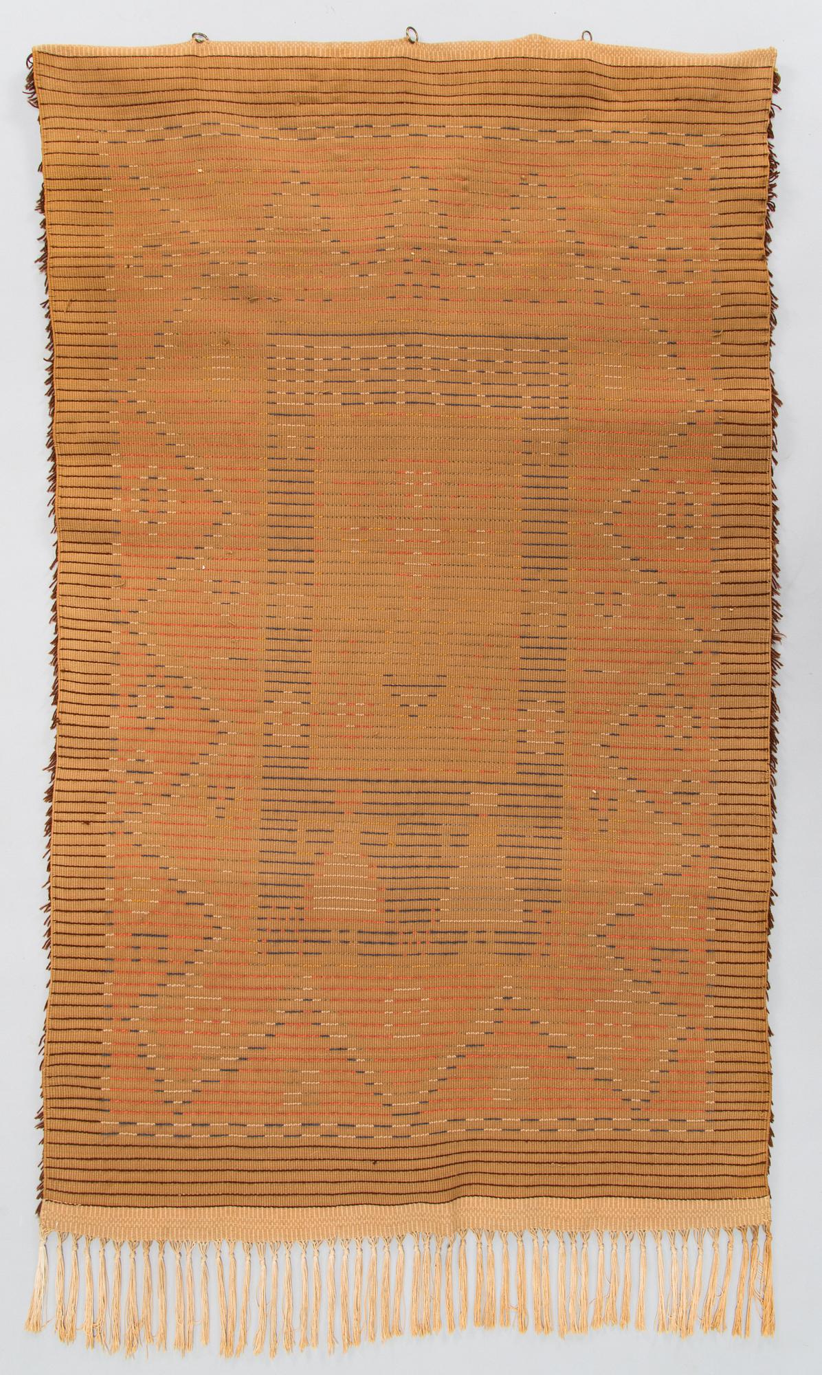 A Finnish folkart long pile Ryijy-rug from 1930s. Circa 150 x 120 cm.