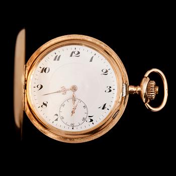 FICKUR, 14 k, savonett, 1900-talets första hälft. Total vikt med urverk ca 95 g.