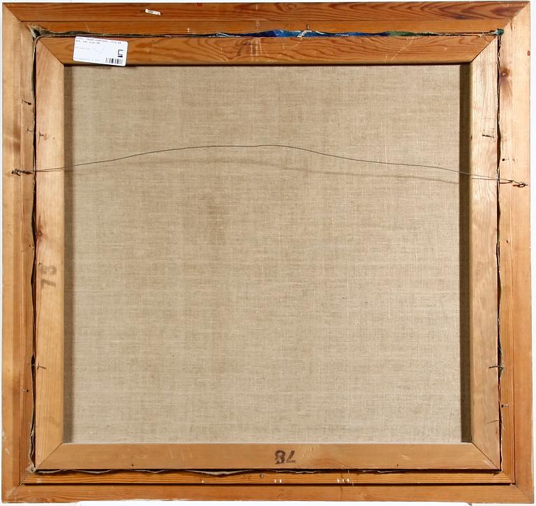 OKÄND KONSTNÄR, olja på duk, bär sign WW.