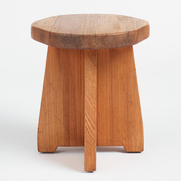 David Rosén, a pine stool 'Berga', Nordiska Kompaniet, Sweden 1930-1940s.