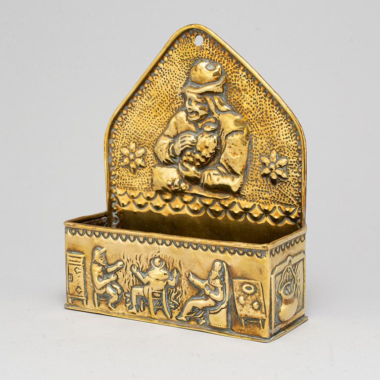 BESTICKHÅLLARE, mässing, 1700-tal.