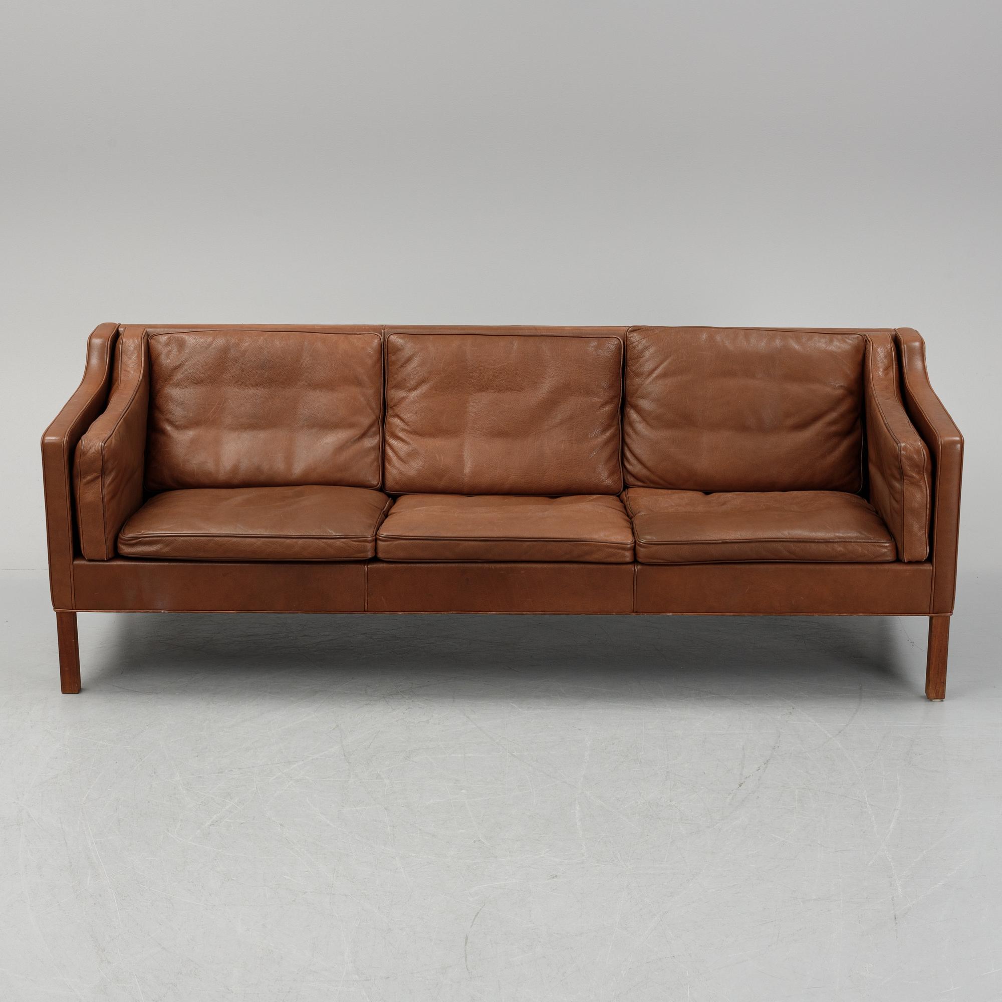 Børge Mogensen, a model 2213 sofa, Fredericia Stolefabrik, Denmark.