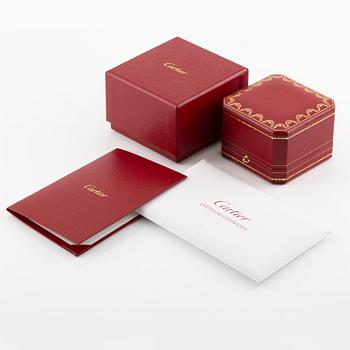 Cartier eternity ring in platinum with round brilliant-cut diamonds.