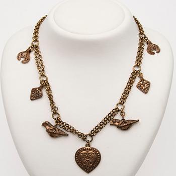 HÄNGSMYCKE, "Skattkedja" brons, Kalevala Koru.