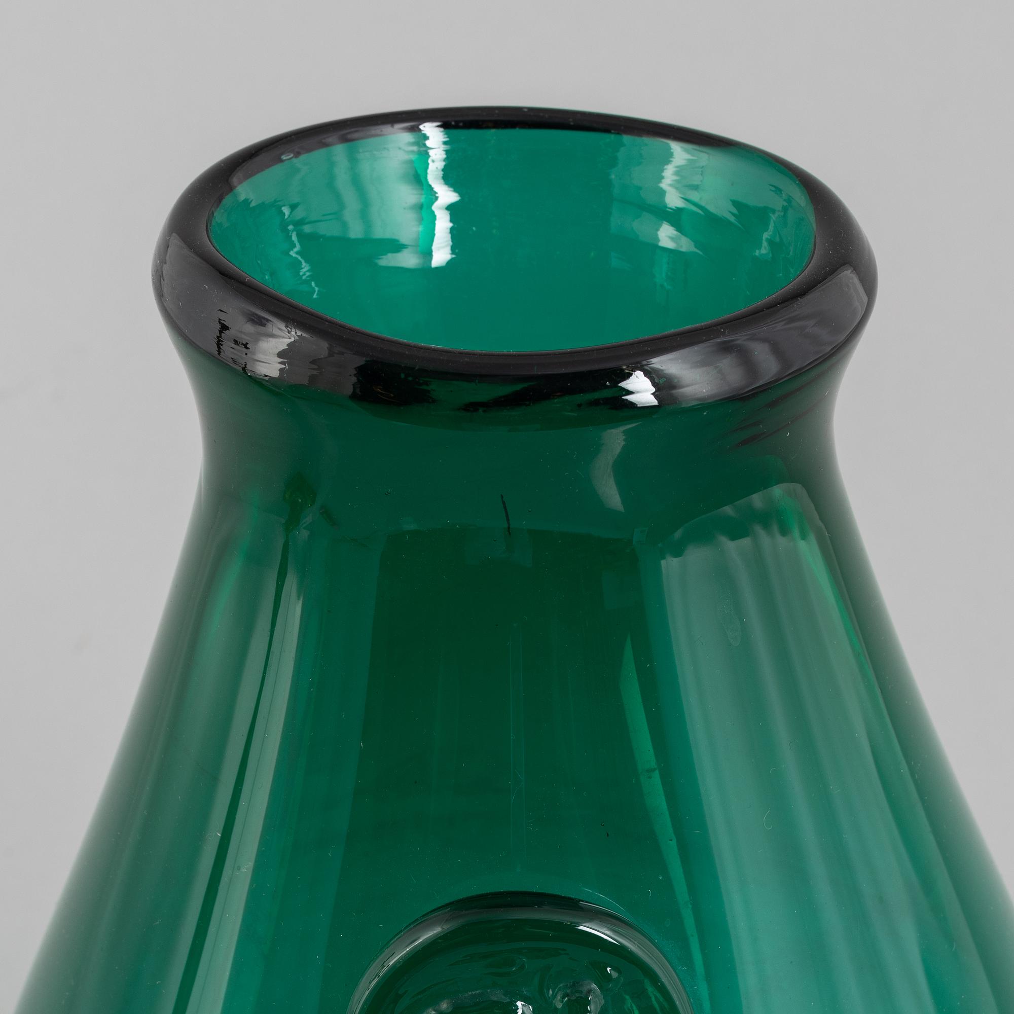 Erik Höglund, vase, glass, Boda, 1957.