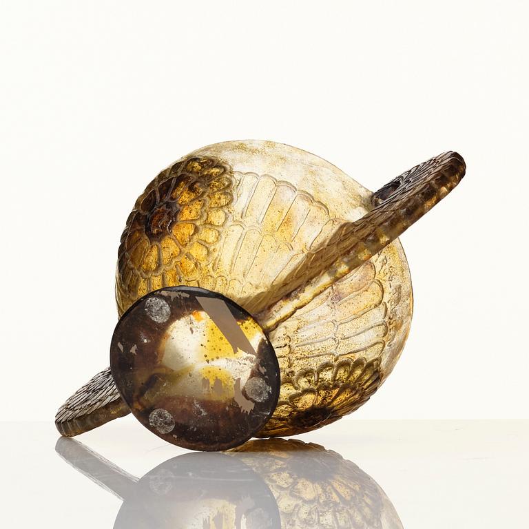 Gabriel Argy-Rousseau, skål, pâte de verre, Frankrike, ca 1927.