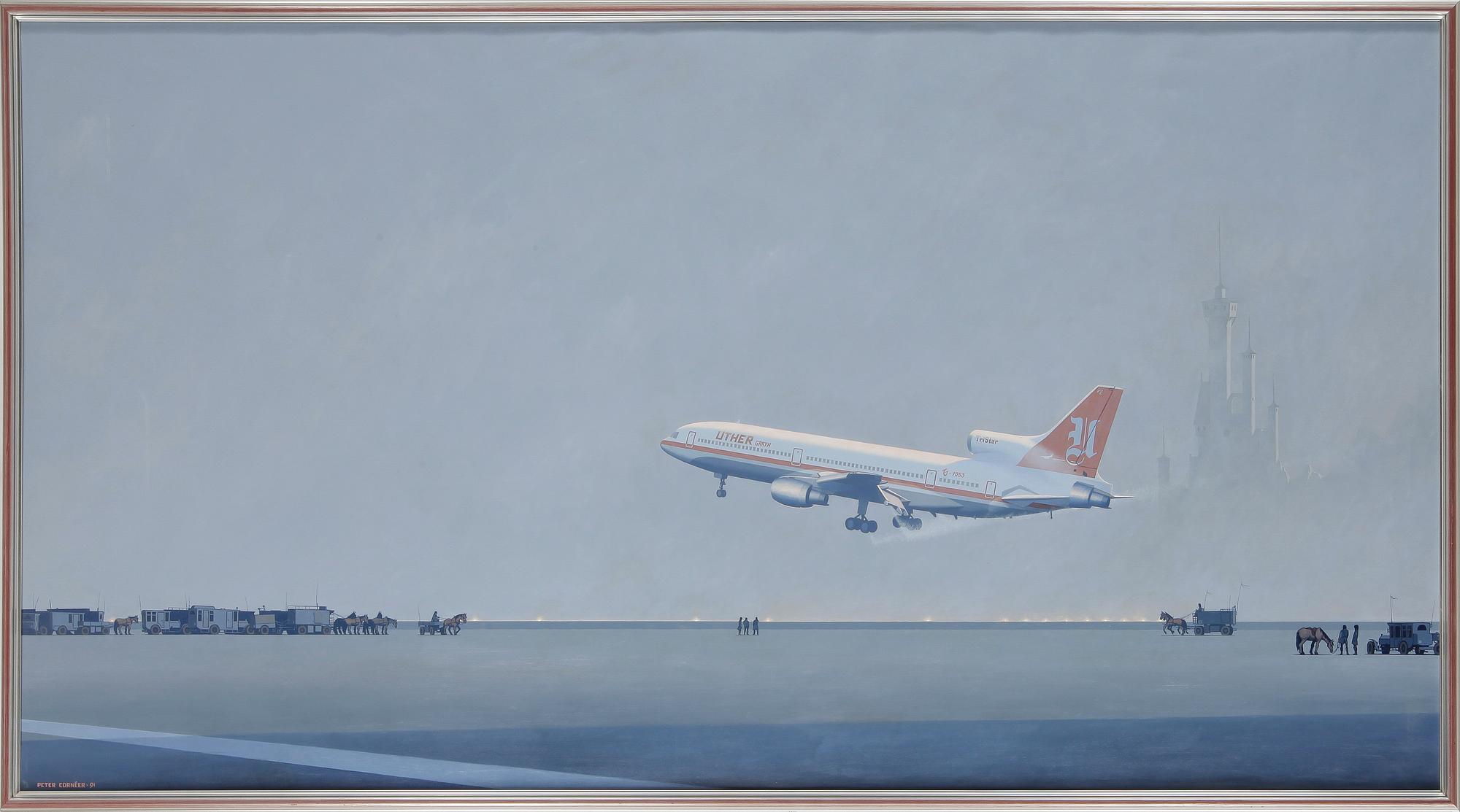 PETER CORNÉER, olja på duk. Signerad och daterad -91.