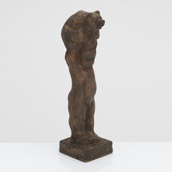 Taru Mäntynen, skulptur, brons, signerad och daterad 1985.