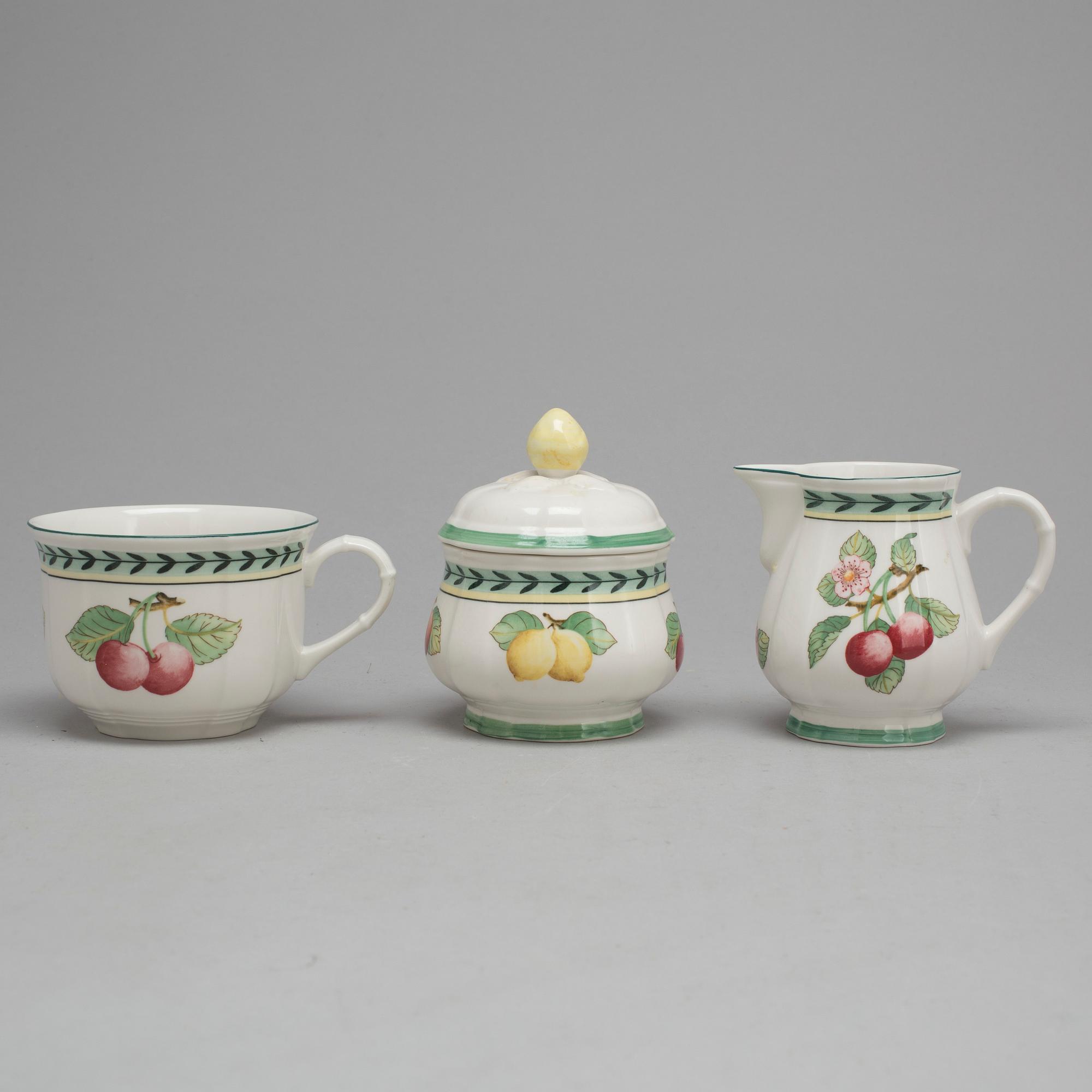 MATSERVIS, 56 delar, porslin, "French Garden", Villeroy & Boch.
