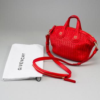 GIVENCHY, a 'Nightingale' red leather bag.