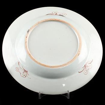 TALLRIK, porslin, Qianlong, Kina 1700-tal.