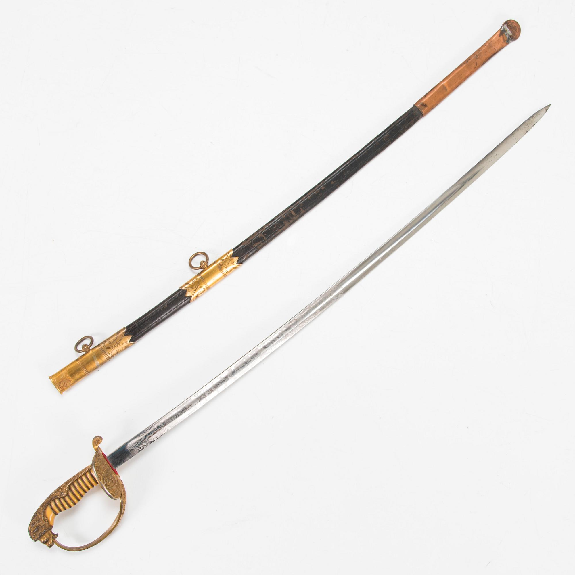 A naval officer Sabre, M1890, Germany.
