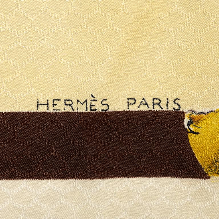 Hermès, scarf, "Fauconnerie Royal Déduit".