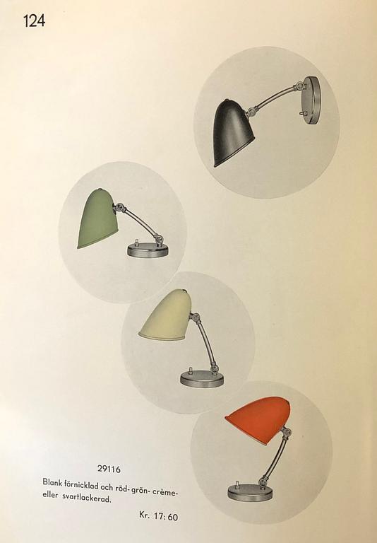 Erik Tidstrand, a table lamp, model "29116", Nordiska kompaniet, 1930s-40s.
