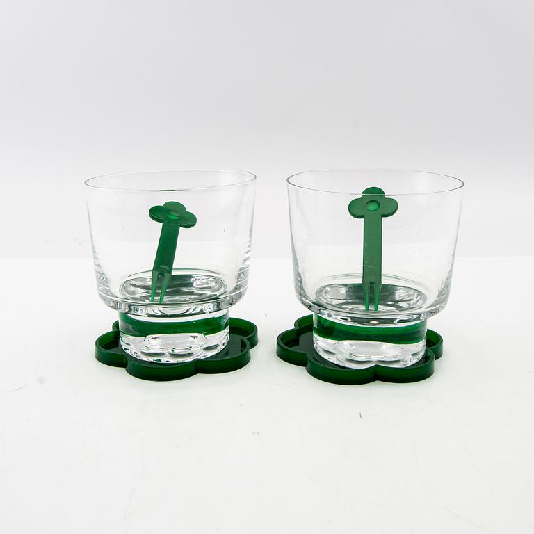 Jan Johansson, 14-piece drink set Orrefors 1970:s.